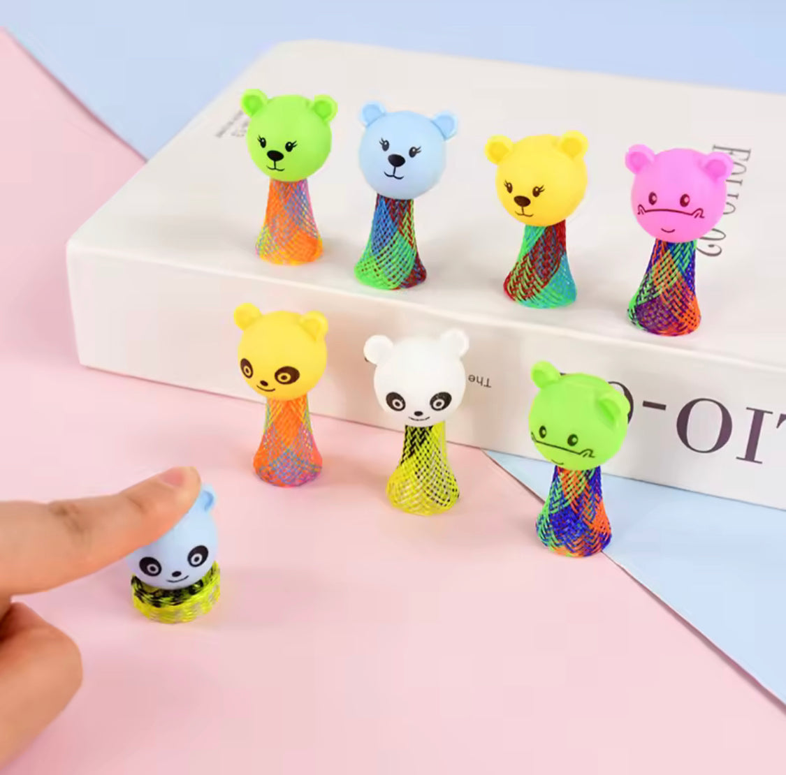 5pcs Kids Spring Bouncing Launcher Toy, Cute Jumping Doll Spring Toy, Creative Cartoon Jumping Spring Toy 5pcs Kids Spring Bouncing Launcher Toy, Cute Jumping Doll Spring Toy, Creative Cartoon Jumping Spring Toy